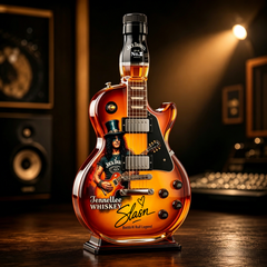 Appetite for Rock: Vintage Sunburst Guitar Figurine Spirit Bottle
