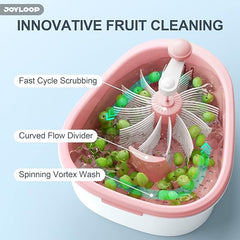 Fruit Cleaner Spinner, Large Fruit Washer Spinner with Brush