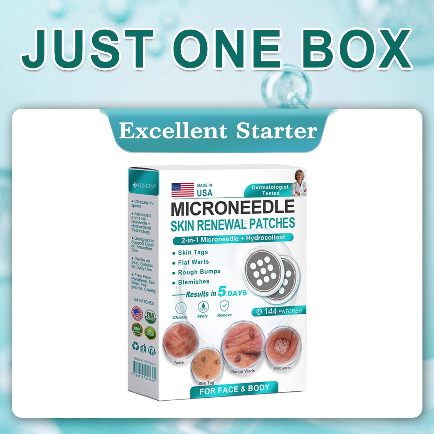 AIYNS Official Store -  2-in-1 Microneedle & Hydrocolloid Patch👨‍⚕️ | Removes raised moles, acne, flat warts, and skin tags | Helps improve wrinkles, scars, and blemishes | Invisible patches for face and body