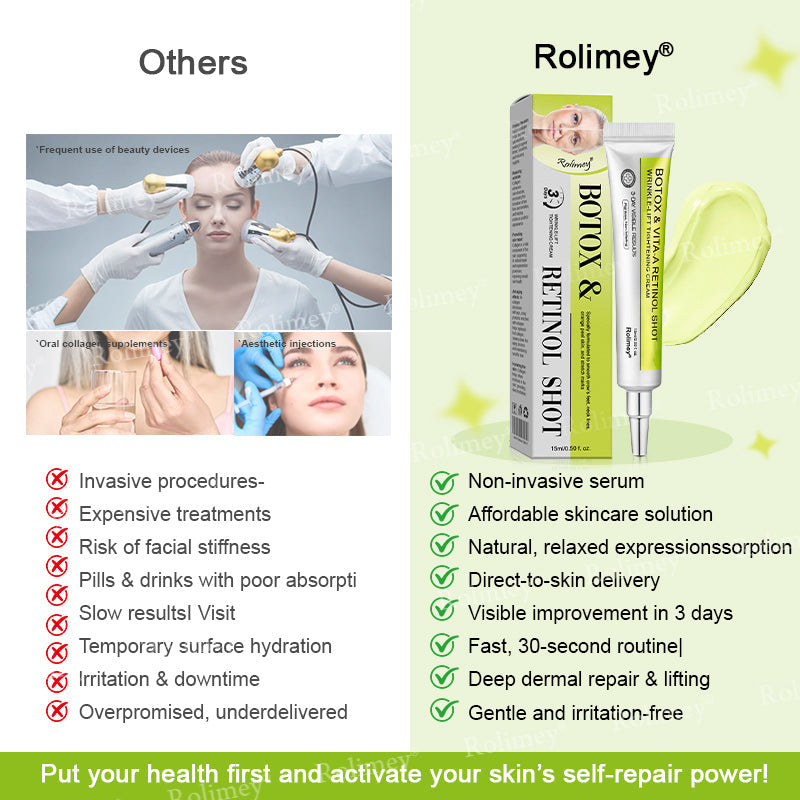 🎈❣️Made and shipped from the USA 💫Rolimey® Botox & Vita-A Retinol Shot Wrinkle-Lift Tightening cream - Last Day Promotion 70% OFF