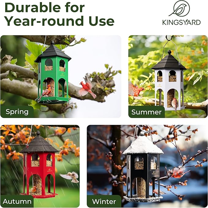 Weatherproof Metal House Bird Feeder