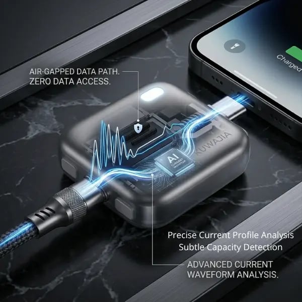 🔋140W Smart Auto-Stop Eject Charger – Safe Anti-Overcharge Physical Disconnect Battery Guard 🛡️