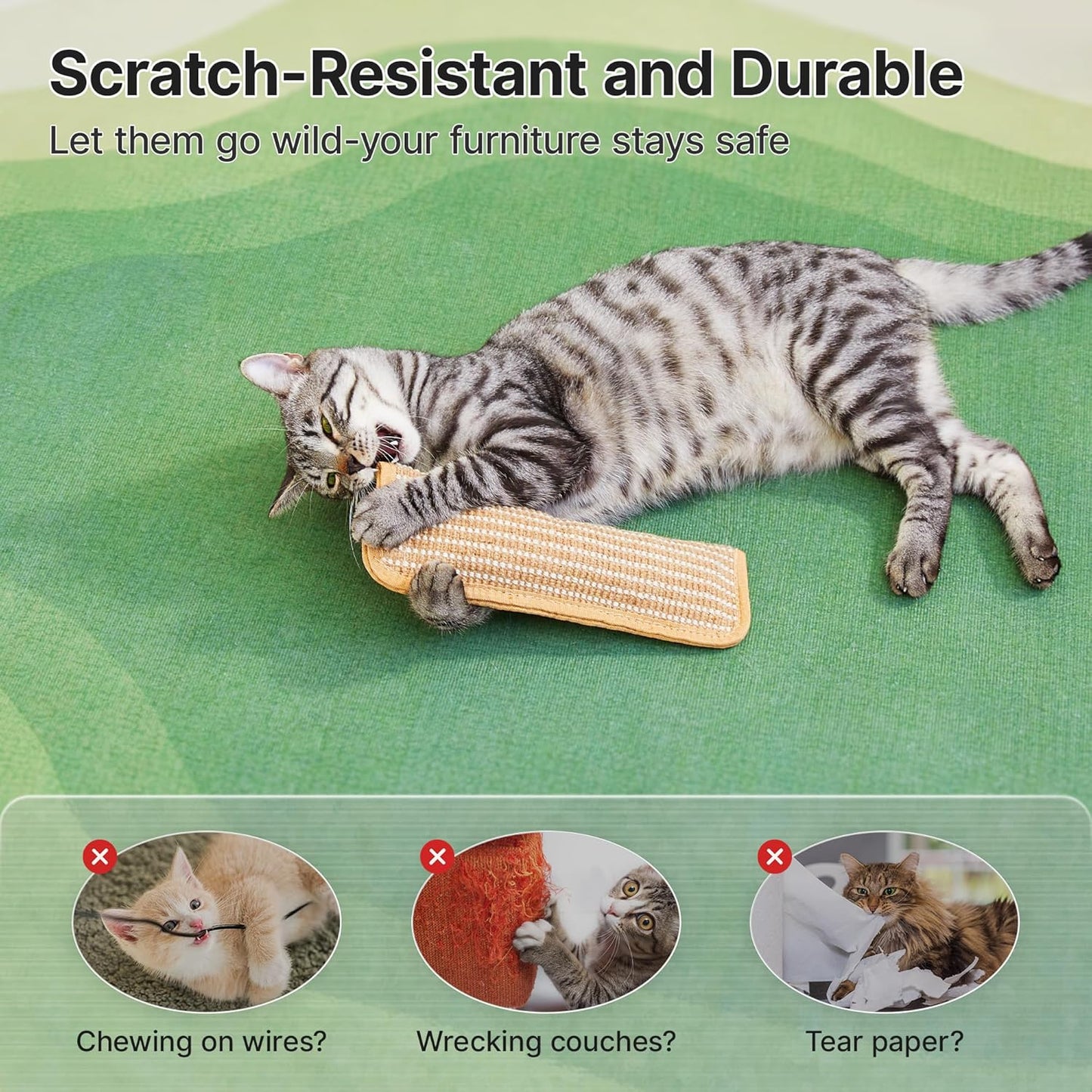 Potaroma Cat Toys Pack of with 6000mg A+ Organic Catnip, Soft Sisal Material Indoor Kitten Scratching and Kicker Toys, Drives Bored Cats Crazy with Fun Interactive Chew