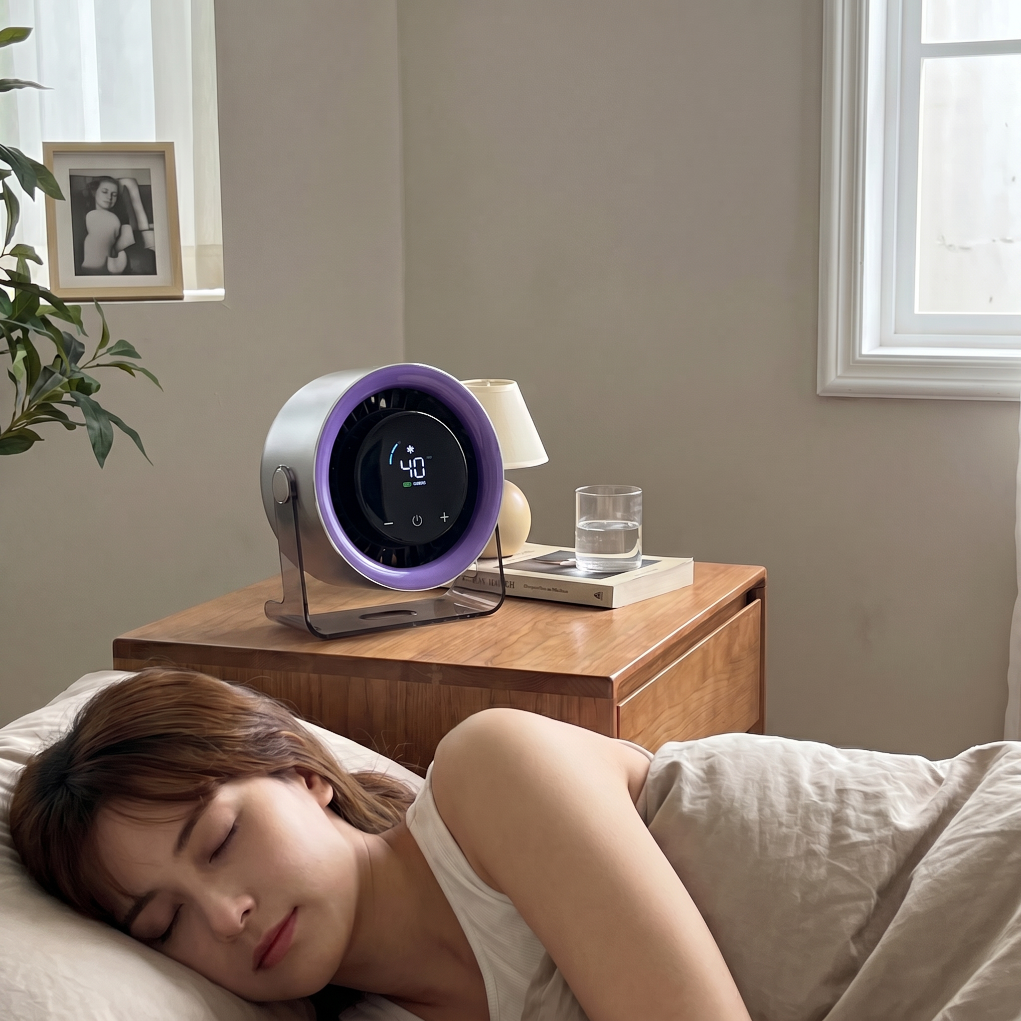 ❄️ Ultra-Quiet Table Fan