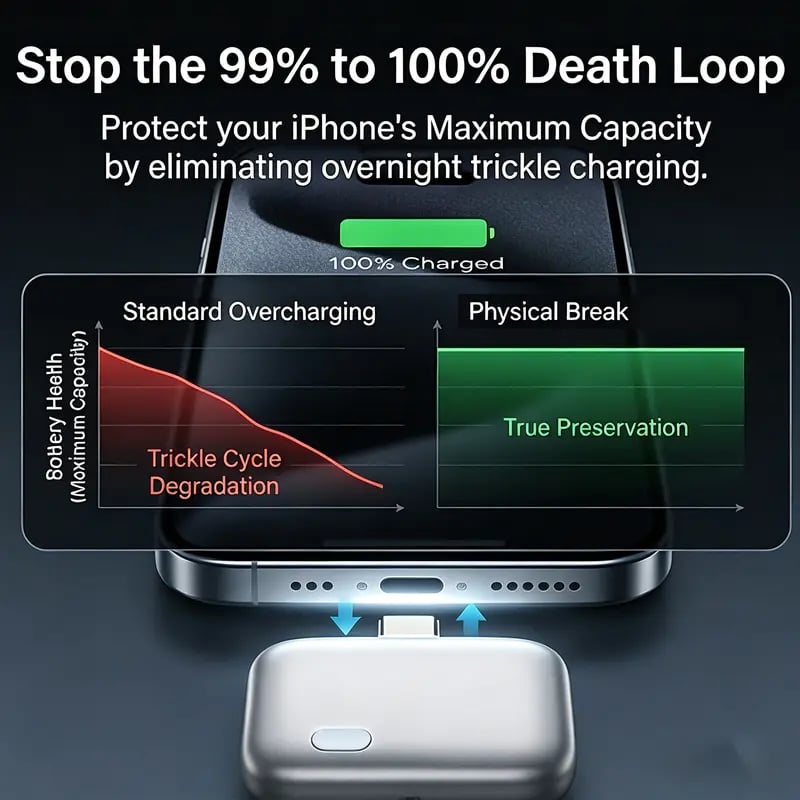 🔋140W Smart Auto-Stop Eject Charger – Safe Anti-Overcharge Physical Disconnect Battery Guard 🛡️