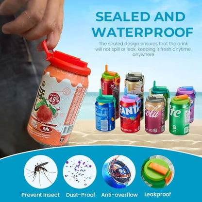 🥤 Keep Your Drink Fresh - 48% OFF - 💞Straw Soda Can Lid