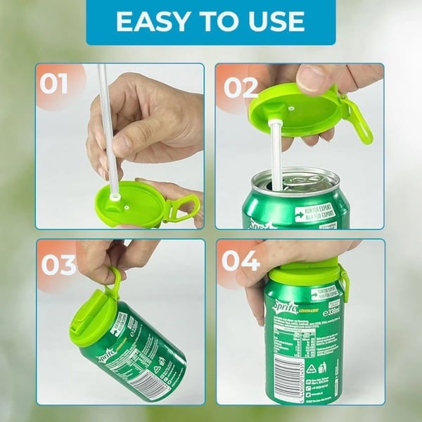 🥤 Keep Your Drink Fresh - 48% OFF - 💞Straw Soda Can Lid