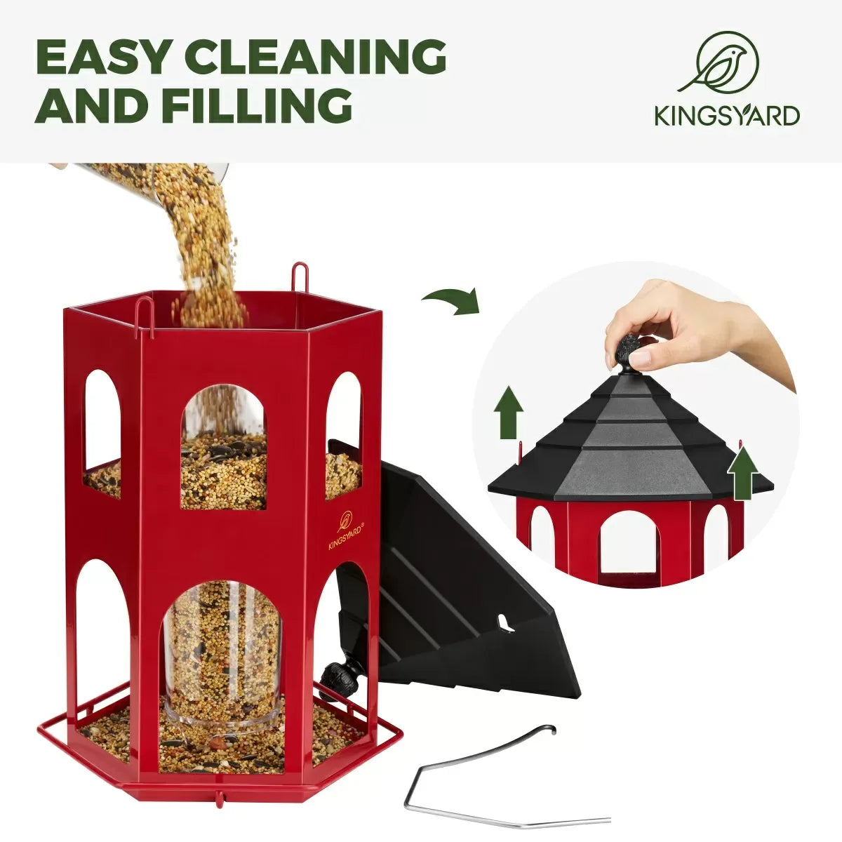 Weatherproof Metal House Bird Feeder