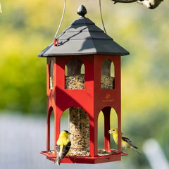 Weatherproof Metal House Bird Feeder